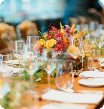 event planning table setup