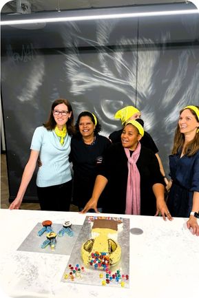 team building with cakes